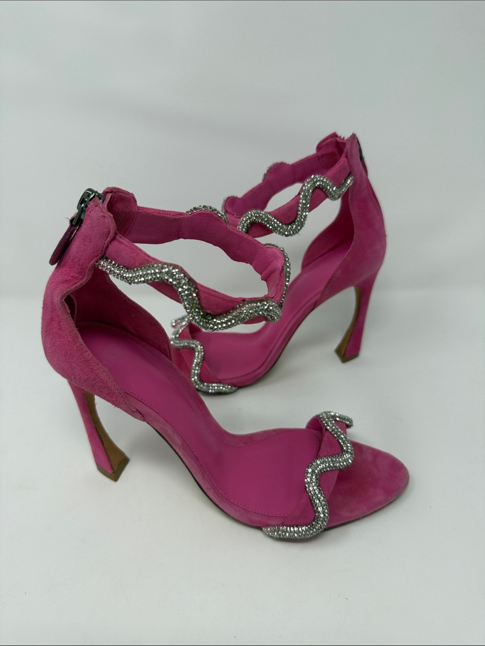 Lori Suede & Rhinestones Sandal by Alexandre Birman